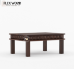 Morse solid wood Coffee Table for Home (walnut finish) - Image 4