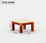Aire sheesaam wood Coffee Table with stool for Home(honey finish) - Image 5