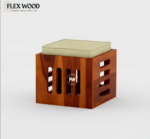 Arabia solid wood  Coffee Table with Stool(honey finish) - Image 5