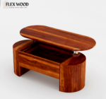 Silviya solid wood  Coffee Table (honey finish) - Image 6