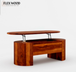 Silviya solid wood  Coffee Table (honey finish) - Image 3