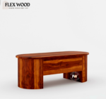 Silviya solid wood  Coffee Table (honey finish) - Image 5