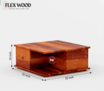 Human solid wood Coffee Table(honey finish) - Image 5
