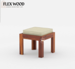 Warrow sheesaam wood Coffee Table with Stool for Home(honey finish) - Image 5
