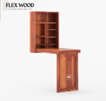 Holder Wall mount folding  Study Table(honey finish) - Image 4
