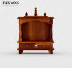 Vitiha solid wood wall mountedTemple for home(honey finish) - Image 2