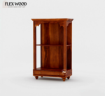 Ganesha solid wood Temple for home( honey finish) - Image 3
