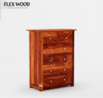 Gavin Wooden Honey Modern Chest Of Drawers(honey finish) - Image 3