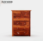 Gavin Wooden Honey Modern Chest Of Drawers(honey finish) - Image 2