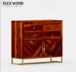 Jett Wooden Modern Chest Of Drawers For Home(honey finish) - Image 3
