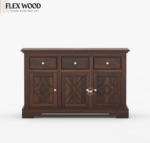 Metro cabinet and sideborad (walnut finish) - Image 2