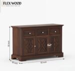 Metro cabinet and sideborad (walnut finish) - Image 5