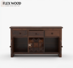 Morse cabinet and sidebord(walnut finish) - Image 4