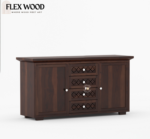 Cambrey cabinet and sideborad (walnut finish) - Image 3