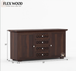 Cambrey cabinet and sideborad (walnut finish) - Image 5