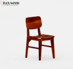 Alex solid wood 6 seater dining table with chair(honey finish) - Image 6