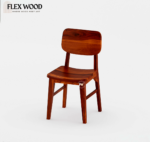 Alex solid wood 6 seater dining table with chair(honey finish) - Image 8