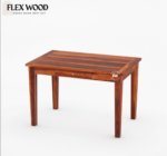 Tofie  Solid wood Dining Table with chair for dining room(honey finish) - Image 5