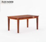 Tofie solid wood Dining Table with chair for dining room( honey finish) - Image 5
