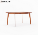 Aron Solid Wood Dining Table with chair for dining room( honey finish) - Image 4
