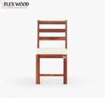 Aron Solid Wood Dining Table with chair for dining room( honey finish) - Image 6