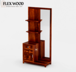 Dreesing Table with Storage Drawer (honey finish) - Image 4