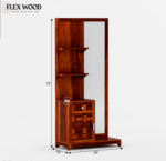 Dreesing Table with Storage Drawer (honey finish) - Image 5