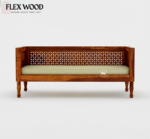 Jugal divan with mattress (honey finish) - Image 2