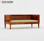Jugal divan with mattress (honey finish) - Image 3