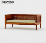 Jugal divan with mattress (honey finish) - Image 4