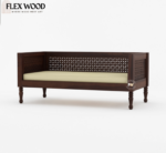 Jugal divan with mattress (honey finish) - Image 5