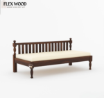 Tunop divan with mattress (walnut finish) - Image 3