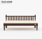 Tunop divan with mattress (walnut finish) - Image 2