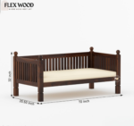 Kdric Divan with mattress (walnut finish) - Image 4