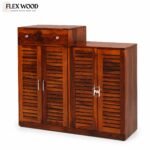 Arney Shoe Rack with Drawer Storage(Honey finsh) - Image 3