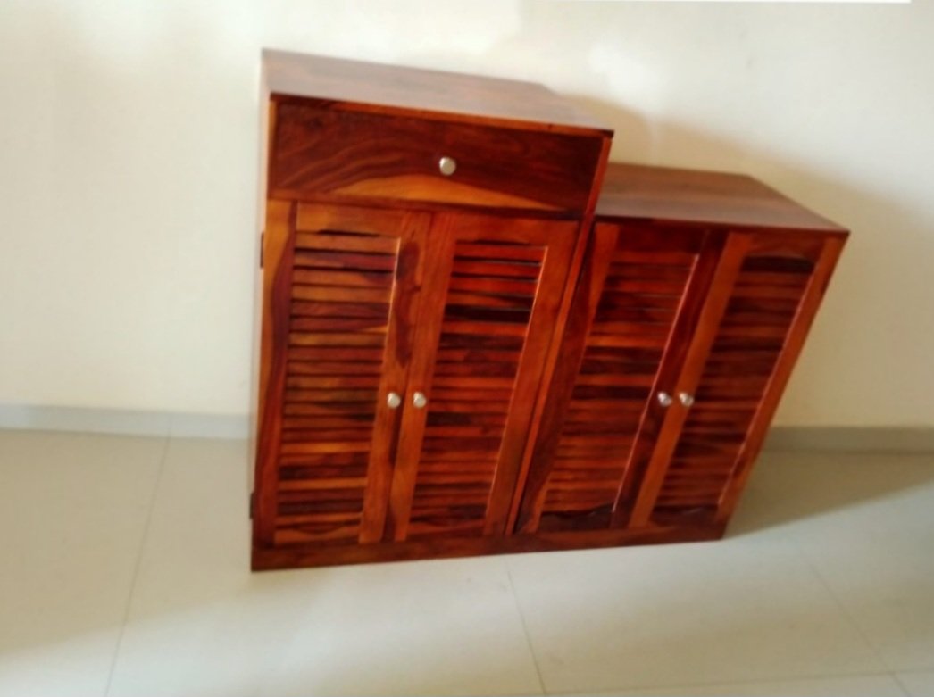 Arney Shoe Rack with Drawer Storage(Honey finsh) photo review