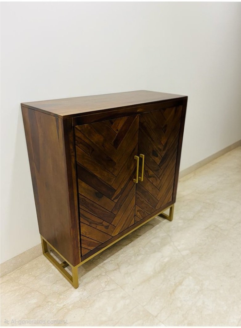 Jett sheesam wood Shoe Rack with Doors(honey finish) photo review