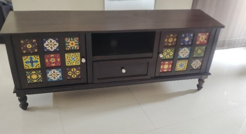 Wooden Walnut Tv Unit for Living Room photo review