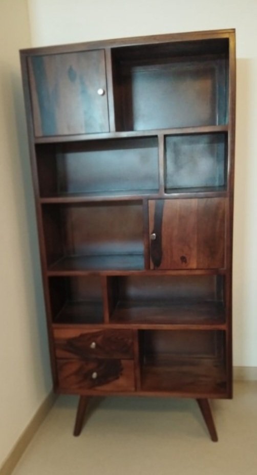 Carbo sheesam wood bookshlef(walnut finish) photo review