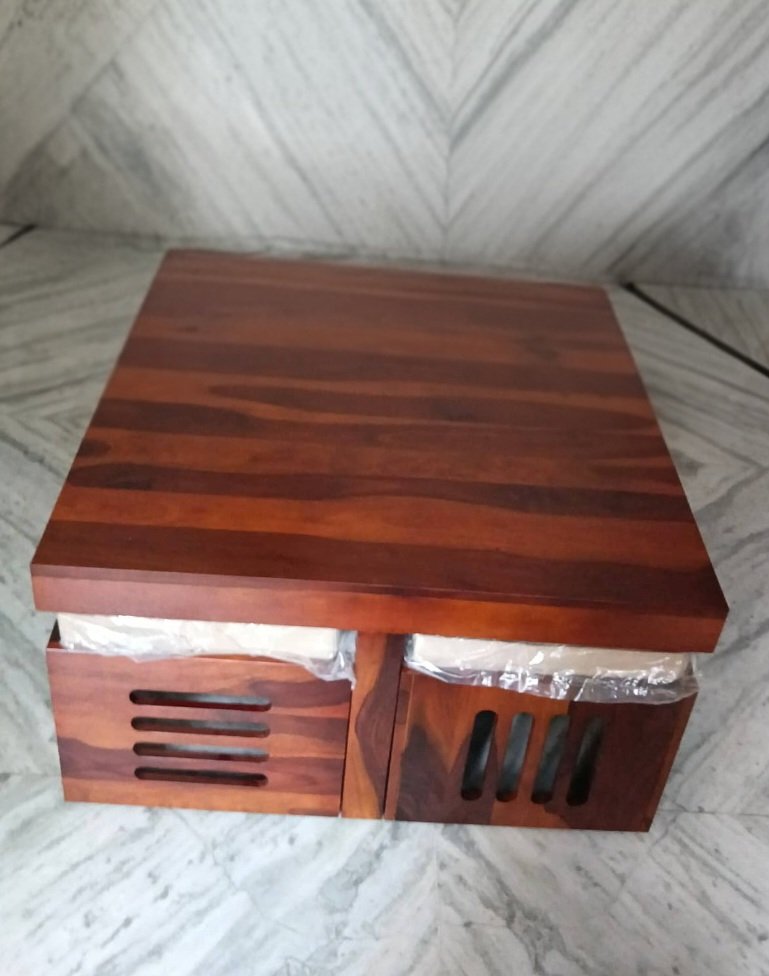 Arabia solid wood  Coffee Table with Stool(honey finish) photo review