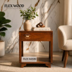 Modern Bedside Table (honey finish)