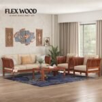 Olymon solid wood 3+1+1 Wooden Sofa Set
