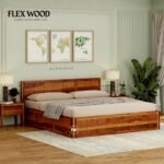 Wooden Modern Storage Bed