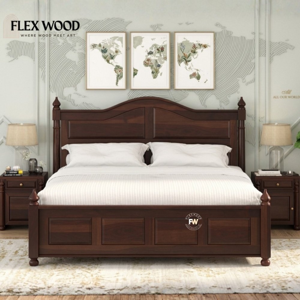 6 Wooden Modern Storage Bed - Image 1