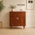 Fulter  Shoe Rack Cabinet Designer Shoe Rack Organizer( brown finish)