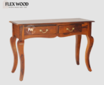Harry Two Drawer Study and Laptop Table (honey finish) - Image 5