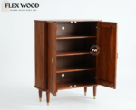 Fulter  Shoe Rack Cabinet Designer Shoe Rack Organizer( brown finish) - Image 3