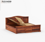 Villey Solid wood Box Storage Bed(honey finish) - Image 5