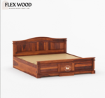 Villey Solid wood Box Storage Bed(honey finish) - Image 4