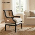 Flexwood  Solid wood  Cane Arm Chair